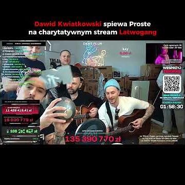 Dawid Kwiatkowski sings "Proste" on the charity stream @lattwogang8538