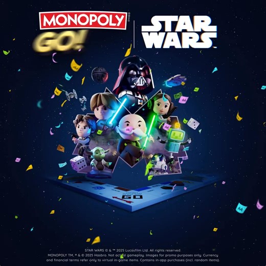 168K views · 2K reactions |  A Jawa's on the hunt... and you should be too!  The galaxy’s most legendary treasures are buried in Tatooine’s sands!  Jump into the Tatooine Treasures and start digging!  Could your next dig reveal a Lightsaber, a Kyber crystal… or something even greater?  Start collecting before it all vanishes beneath the dunes! -> bit.ly/MONOPOLYGO | Monopoly GO | Facebook