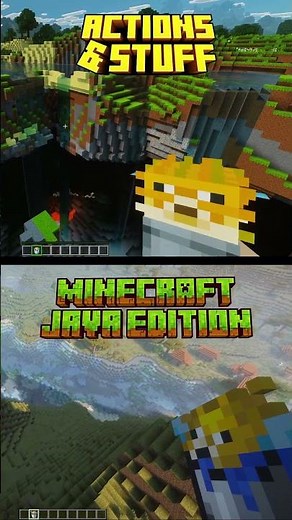 Minecraft Animations: Actions & Stuff 1.11 (Bedrock) vs Default Minecraft (Java) #shorts #minecraft