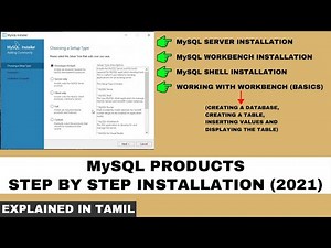 Installing MySQL Server, Workbench, Shell 8.0 | Workbench basics explained | Tamil | Code Screens