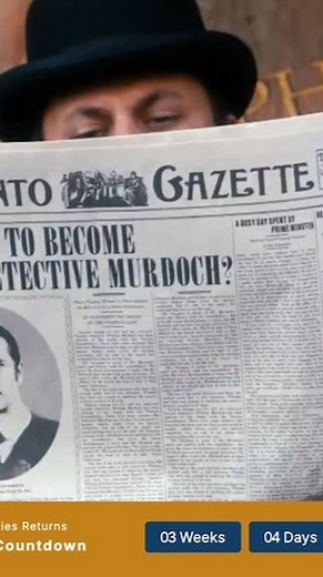 The Murdoch Mysteries Season 19 trailer is here! I can't wait to see what happens to Station House 4 and whether Mayor Vaughan will get his comeuppance—looks like he'll even be bringing his wife into the mix. #murdochmysteries #season19 @cbcmurdoch @yannick_bisson @mark_d_caven | Murdoch's Hat