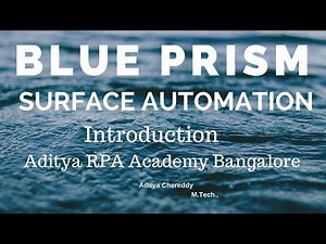 BluePrism Surface Automation BPSA 2001 - Aditya RPA Academy BTM Layout
