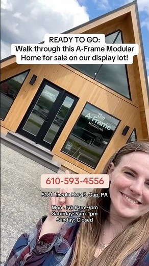 READY TO GO: A-Frame Modular Home For Sale on our Display Lot