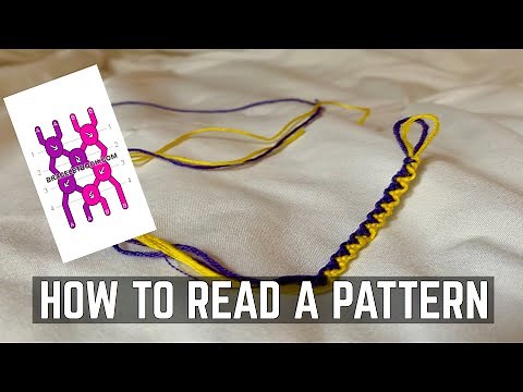 TUTORIAL: how to read friendship bracelet patterns