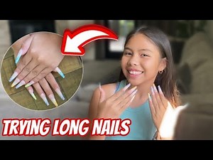 Letting My 10 Year old Get Acrylic Nails For The First Time