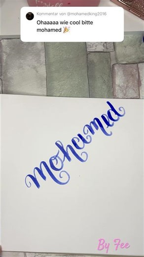 ⚠️ DEIN NAME in SCHÖNSCHRIFT💕#handwriting #letteringbyfee #shortsfeed #howto