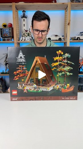 Tiago Catarino on Instagram: "The LEGO Ideas A Frame Cabin looks SOO GOOD!! Can’t wait to build it and share my review with you guys! Thank you @lego for sending this for review #lego #legoideas #21338 #rlfm #reveal"