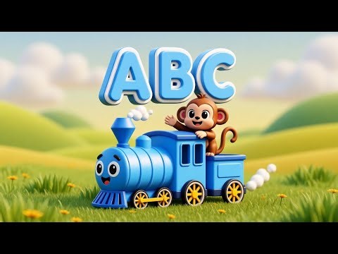 ABC Learnings with Train Cartoon 🚂 A to Z alphabet & Fun to Learn for Kids
