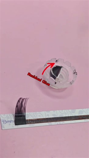 Stop Cleaning Residual Glue on Lash Fan Cup | theoneeyelash Trick