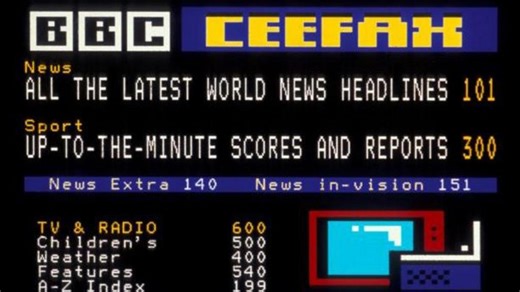 Ceefax: the teletext service that gave us news at our fingertips
