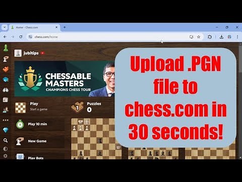 How to upload a PGN file to chess.com