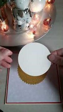 Handcrafted Santa Sleigh Card - Easy Holiday Inspiration #shorts