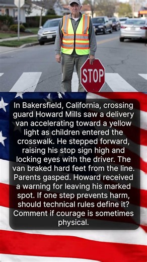 THE SCHOOL CROSSING GUARD WHO STEPPED INTO TRAFFIC 🚸✋