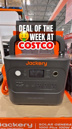 Costco has the Jackery Explorer 1000 Plus with solar panels for just $649.99 after $150 off, making this one of the best clean energy deals right now. Whether for camping trips or backup power at home, this bundle keeps you charged anywhere—share with a friend who needs it! #costcofinds #costcowonders #costcoinfluencer #costco #jackery #portablepower #solargenerator #campinggear #costcodeals #emergencyprep | Costco Wonders