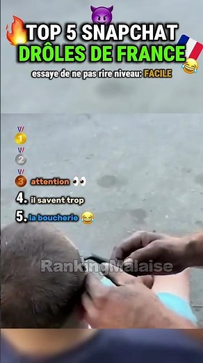 Top 5 French Snapchat (best funny compilation)