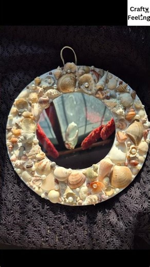 DIY Seashell Mirror From Scratch | Beach Inspired Home Decor | Resin & Shell Craft Idea 🌊🐚