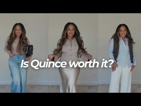 Quince Spring Haul | Mongolian Cashmere, Silk & Linen Outfits (Quiet Luxury on a Budget)