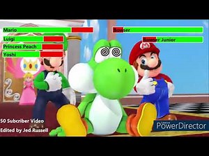 Super Mario [SFM] Castle Crashers with Healthbars 50 Subs