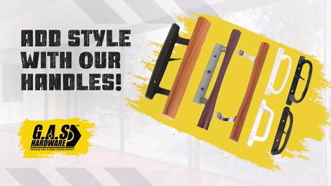 8.7" Interlock Intuition Sliding Glass Door Handle Kit Replacement - Fix and Repair Patio Door Hardware - Black