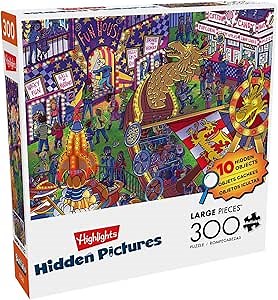 Buffalo Games - Highlights - Highlights Hidden Pictures - Large Piece Jigsaw Puzzle for Adults - Challenging Puzzle Perfect for Game Nights - Finished Size is 21.25 x 15.00