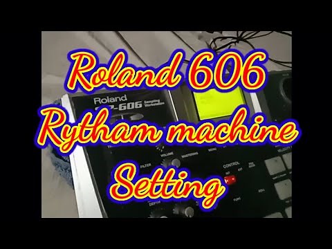 Roland 606 sampler | Roland rytham machine | How to operate sampler | Sampler setting Roland sp 606