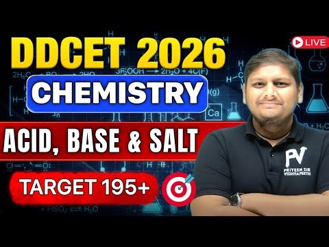 DDCET 2026 🔥 CHEMISTRY 🔥 MIMP TOPIC 🔥 ACID, BASE & SALT🔥 TARGET 195+ 🔥 ARTIKSIR