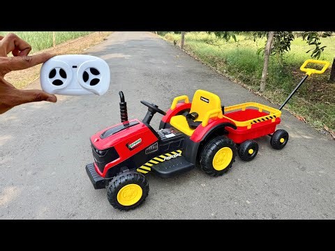 RC Mahindra Tractor With Trolly Unboxing & Testing | Remote Control Ride on Tractor 🔥🔥