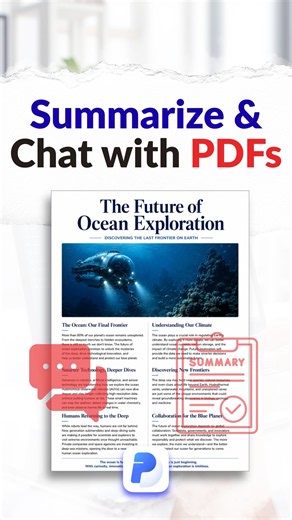 I use this AI tool to summarize PDFs and chat with them | PDF Summarizer tool #shorts