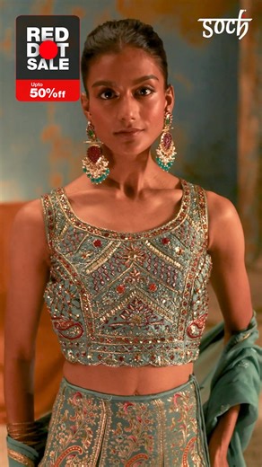 Red Dot Sale • Up to 50% OFF on Soch favourites! 🔴 Luxe fabrics, new-season designs & stunning silhouettes — made to make you feel amazing. ❤️ 🚚 Free Shipping Across India 🏠 170 Retail Outlets Across the World ₹ Cash on Delivery (COD) Available 🔐 Safe & Secure Payments 💫 Hassle-free 15-Day Return Policy 🎉 Get 10% off your first purchase! Use code: NEW10 (Online Only) – on orders above ₹3,999 #ethnicwear #indianwear #indianfashion #saree #onlineshopping #DesiVibes #SochStyle | Soch