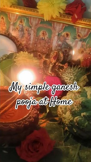 🌸 Simple Ganesh Pooja at Home | Easy Ganesh Chaturthi Pooja | #Happy Ganesh chaturthi 🙏