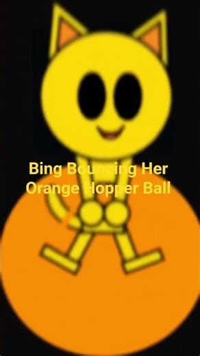 Bing Bouncing Her Orange Hopper Ball