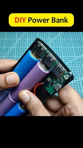 🔋 DIY Powerbank with Simple Parts! #powerbank #diyproject #electronics