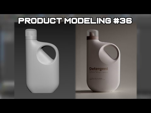 Creating Stunning 3D Product: Guide 3D Bottle Modeling #3dsmax2024 #boolean #hardsurface