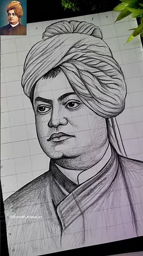 Swami Vivekanand Drawing✍️❤️‍🩹 Swamiji Jayanti #shorts #swamivivekananda #drawing #nationalyouthday