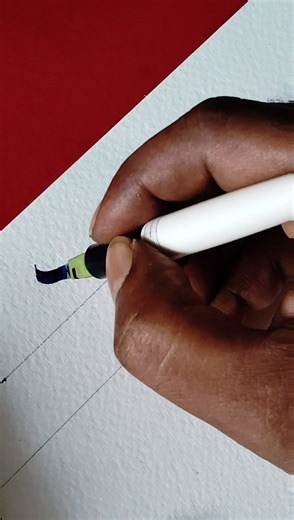 How to write 'R' in Gothic calligraphy #calligraphy