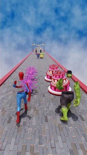 GTA V New Build a Queen Run Spider-man vs Hulk Funny Epic Challenge! #spiderman​ #shorts​ #funny​