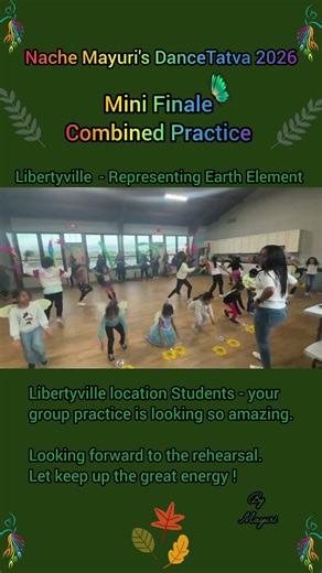 Nache Mayuri's DanceTatva 2026 - Mini Finale combined practice #bollywood #libertyville #earth