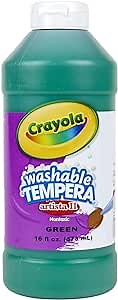 Crayola Artista II Washable Tempera Paint, Pint, Green