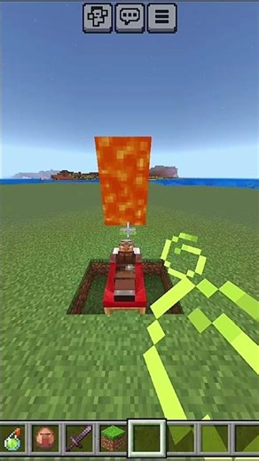 Villager falls for the trap #minecraft #shorts #troll