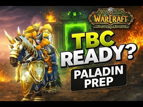 🔴(Part 2) Wow TBC Classic Prep | Paladin Tank Main Questing