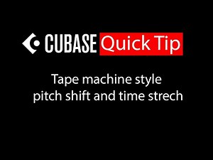 009 Cubase quick tip - Tape machine style pitch shift and time stretch