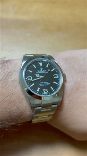 早速、腕につけてみた #ロレックス #rolexwatch #rolex #腕時計 #watch #エクスプローラー1 #explorer #214270