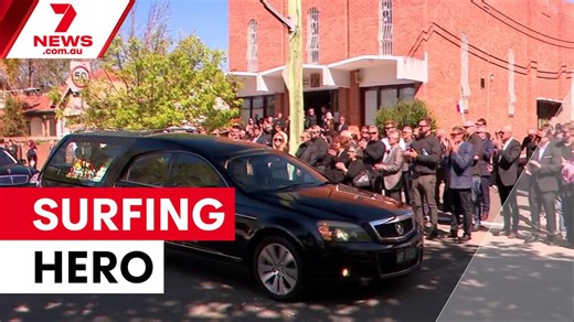 Surfers farewell Dee Why shark attack hero