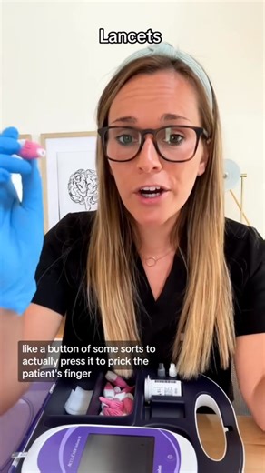Part 2 Let’s Unpack a Glucometer Kit! Picture this: you’ve been asked by your preceptor to check a glucose, which you've only observed before. Cue the anxiety and the phrase, “what do I do, again?” swimming through your mind. I’ve said this before, but unpacking frequently used tools, devices, or clinical supplies and becoming accustomed to them is SO helpful. Always ask your preceptor (if there’s downtime) to do this and if it’s allowed (we like to avoid opening limited stock if it’s not being 