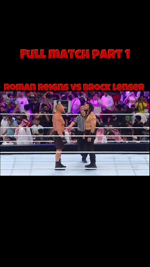 Roman Reigns vs Brock Lesnar Full Match Part 1