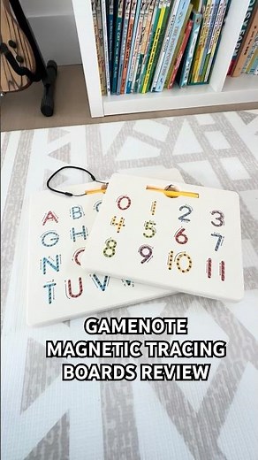 Gamenote Alphabet & Number Magnetic Tracing Boards | Fun Pre-Writing Practice for Toddlers ✍️