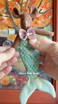 Day 21 making tiny costumes every day — mermaid doll sewing process