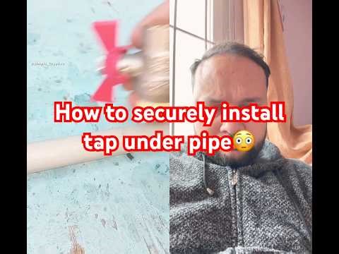 How to securely install tap in pipe🚰#howto #tapwater #installation #tools4life