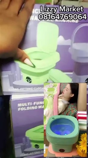Tired of washing small clothes by hand? Meet the Mini Foldable Washing Machine small but mighty. ✅ Perfect for underwear, baby clothes, socks & light fabrics ✅ Foldable & portable easy to store anywhere ✅ Saves time, water & electricity ✅ Gentle on clothes, powerful on dirt ✅ Ideal for homes, hostels, travelers & busy people No stress. No mess. Just load, wash, rinse, and go Turn any space into a mini laundry station. Smart. Compact. Convenient. Available now To order, DM or WhatsApp us...081647