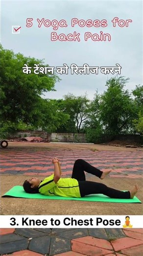 5 Best Yoga Poses for Lower Back Pain Relief | Reduce Back Pain Naturally at Home 🧘‍♂️